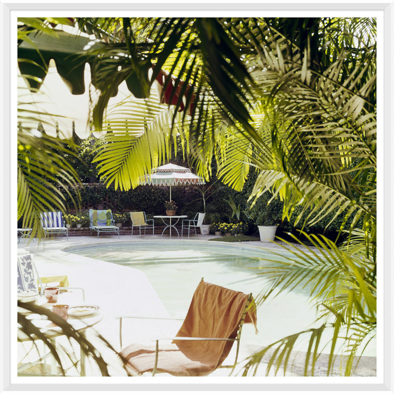 Swimming Pool At Lilly Pulitzer's Giclee Print by Horst P. Horst