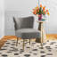 Dominique Velvet Wingback Chair-735418735