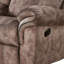Two Tone Grey Velvet Recliner Loveseat w/USB Port & Console-1820780971