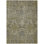 9' X 12' Taupe And Gray Damask Washable Indoor Outdoor Area Rug