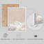 Ensemble de 3 pièces d'art mural encadré en nuage - Impressions de ciel blanc neutre pour décor de chambre à coucher, de chambre de bébé ou de salon-112375269-112375273