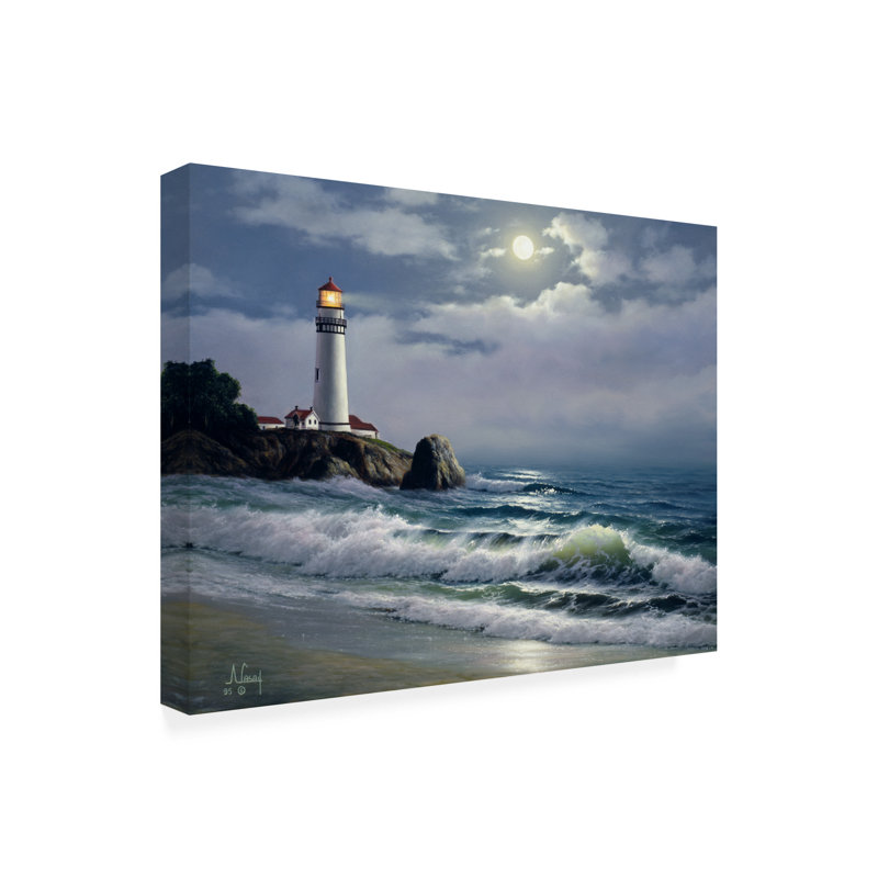 Art mural sur toile tendue - Anthony Casay «Coastal Scene 3», art mural pour salon, chambre à coucher ou bureau - 14 x 19