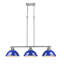 Luminaire suspendu en forme de dôme à 3 lumières pour îlot de cuisine Drakeford-626184612-626184613