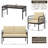 Ocanas 4 - Person Patio Conversation Set with Cushions