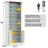 80" Tall Shoe Storage Cabinet With Open Shelves & Closed Cabinet, 11-Tier Shoe Organizer Rack With Adjustable Shelves, Wood Freestanding Shoes Organizer, Shoes Cubby Organizer For Entryway, Living Room, Cloakroom, Antique White