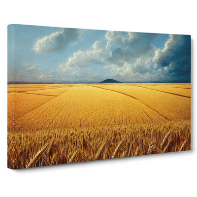 Favourable Wheat Field - Wrapped Canvas