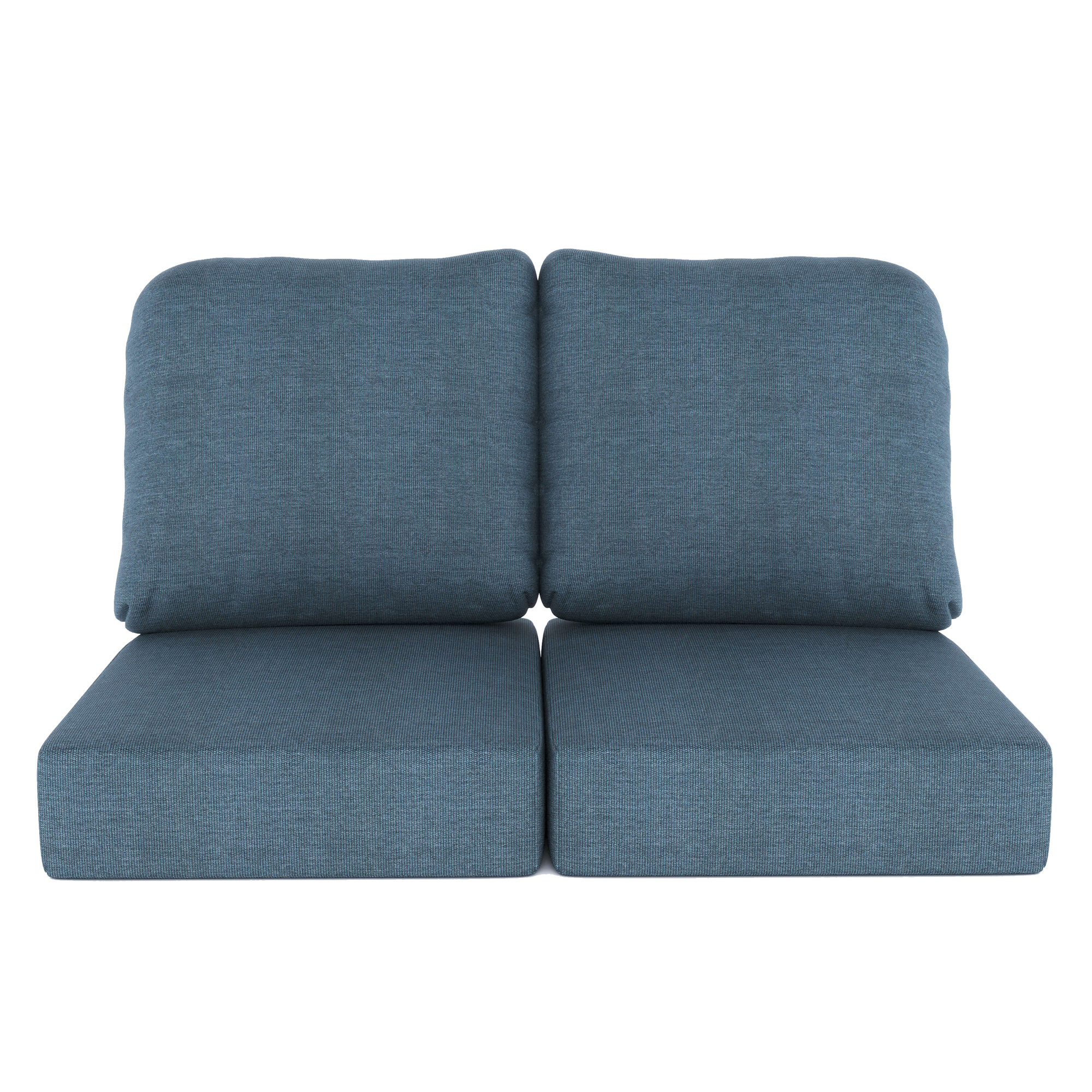 Amala Indoor/Outdoor Sunbrella® Loveseat Cushion, Spectrum Denim Sunbrella®