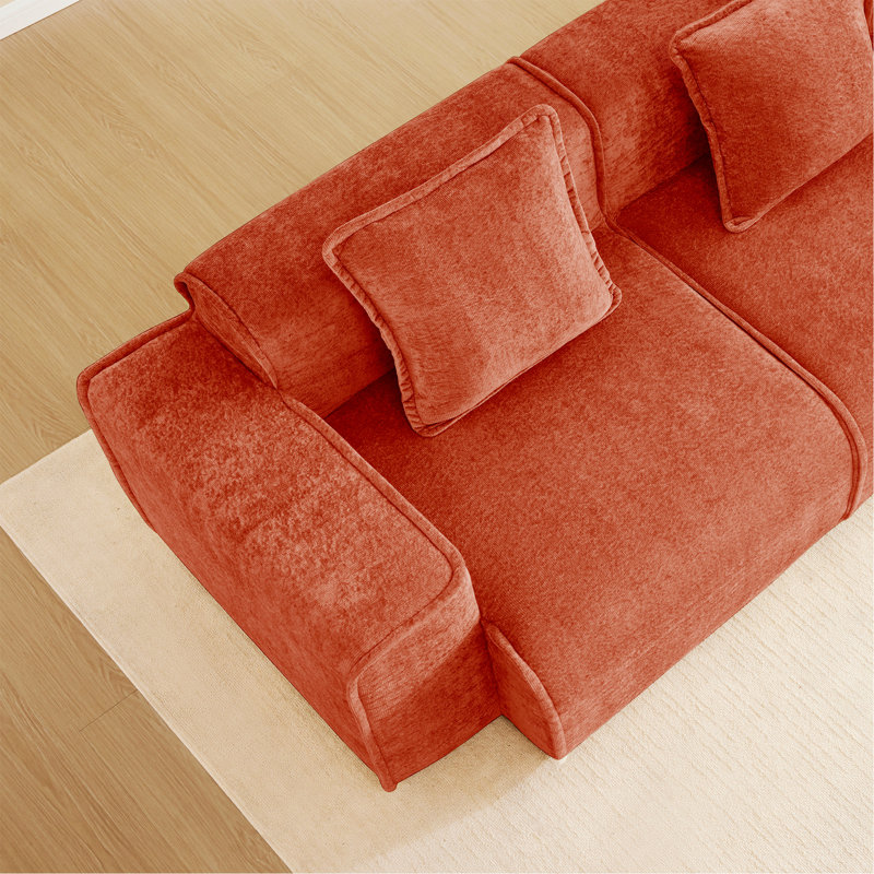Causeuse, canapé 2 places pour la maison, Rouge
