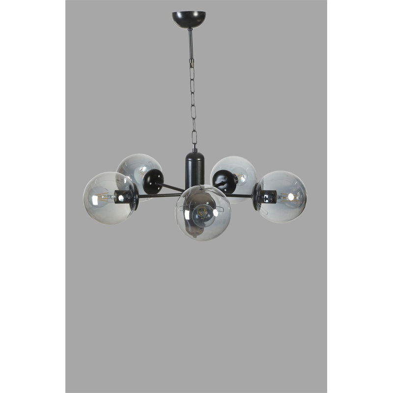 Chandle Chandelier, Fume/Black