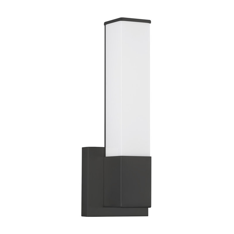 Vivi 14-in Black dimmable LED Wall Sconce, Matte Black