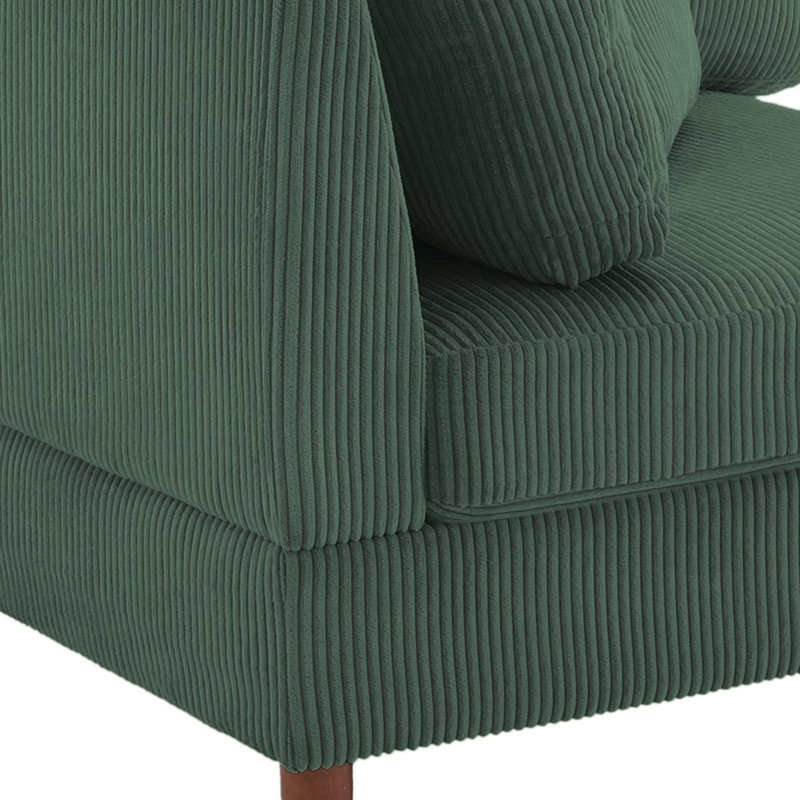 Seemab Modular Corner Sofa, Hunter Green