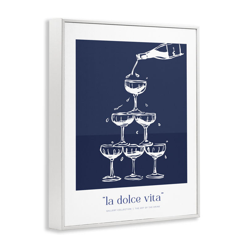 Giclée encadrée de la tour de la marine, design par lettré et doublé, H 20 po x l 16 po