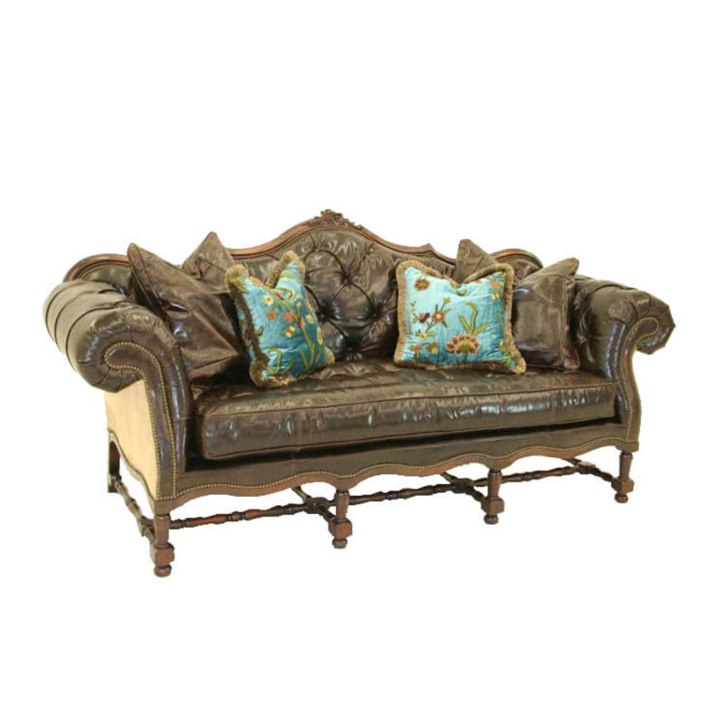 Sofa, Alistair Black, Brushy Bayou, Natural