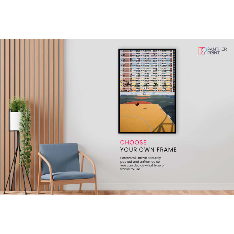 Rainbow Coloured Architectural Building Facade - No Frame Print, 31cm H x 20cm W