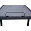 Base de lit simple très longue réglable, gris et noir, télécommande sans fil avec positions préréglées, gravité zéro, antisnore, massage pour la chambre à coucher, long, rails, finition noire, télécommande,