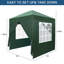 Tente pliante à angle droit pratique 2 portes 2 x 2M