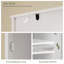 Grande armoire de salle de bain avec 4 tablettes, 2 portes et 1 tiroir-1447610515