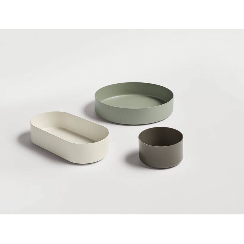 Ends Desk Organizer Set, Green/Ivory/Gray