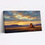 «Red Rock Formation In Golden Desert», art mural sur toile-133440354