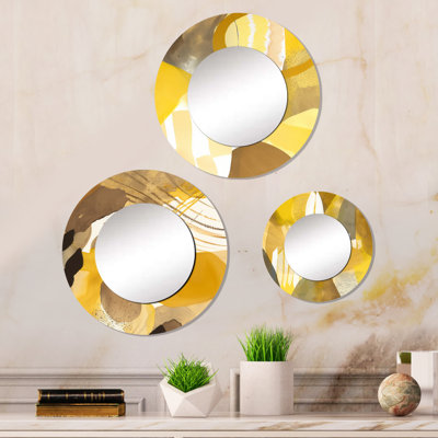 Evonna Metal Round Mirror