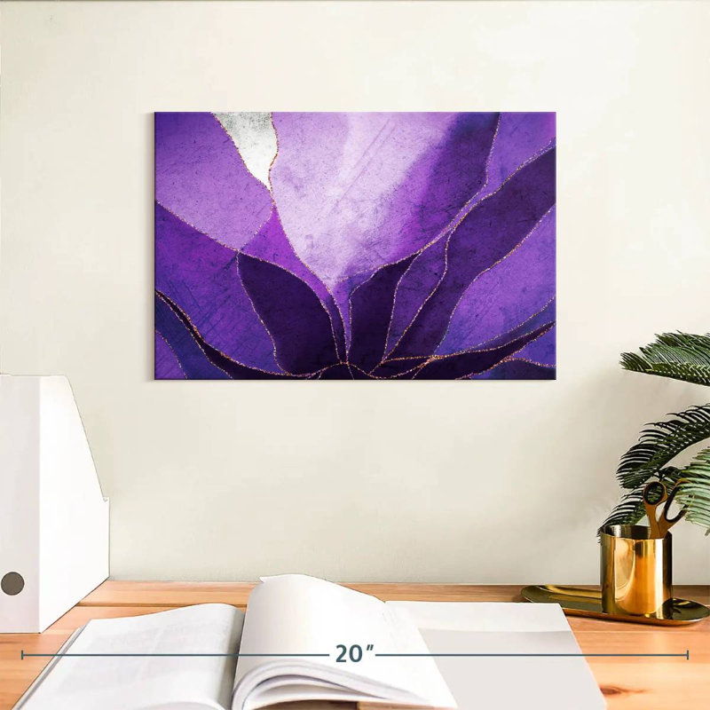 Avery Purple Flower, 8" H x 12" W