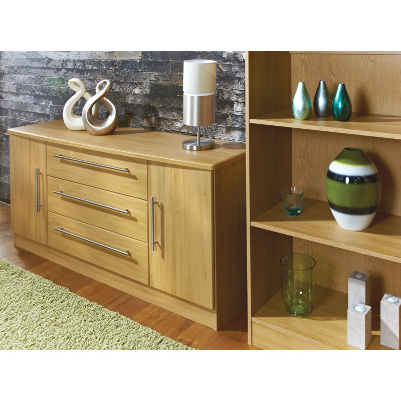 Fully Assembled Daryl Combi Chest, Modern Oak