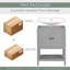 Ensemble de meuble-lavabo simple 24 po Kaon-87036354
