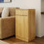 Armoire poubelle inclinable 10 gallons en chêne