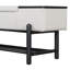 Banc de rangement rembourré Trexm Farmhouse avec compartiment caché, banc d'entrée moderne pour le salon, l'entrée et les couloirs (noir)-1165142661
