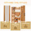 Armoire pour armoire à bijoux en bois massif avec miroir pleine grandeur, verrouillable au mur 47,5 x 14,3 po avec lumière DEL-1828921621