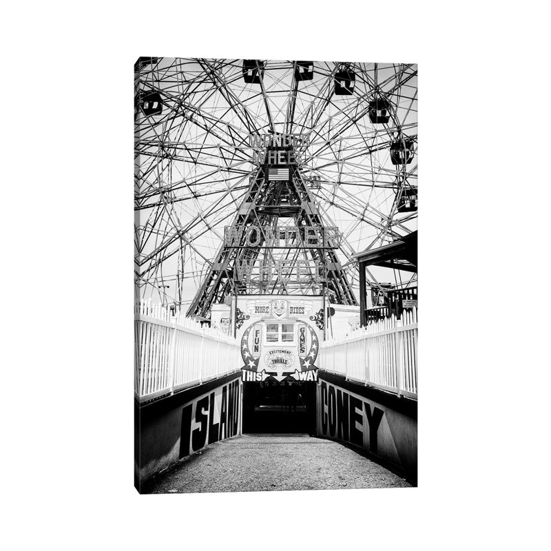 Coney Island This Way by Philippe Hugonnard - Wrapped Canvas Print, 30.48 cm H x 45.72 cm W