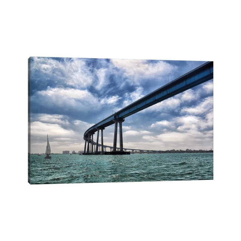 Coronado Bay Bridge by MScottPhotography - Wrapped Canvas Print, 20.32cm H x 30.48cm W x 1.9cm D