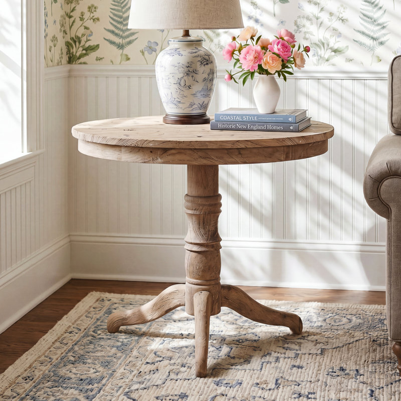 Adriann Solid Wood End Table