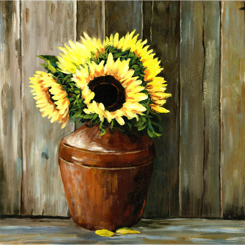 The Sunflowers I - Painting Print, 20 cm H x 30 cm W, Wrapped Canvas