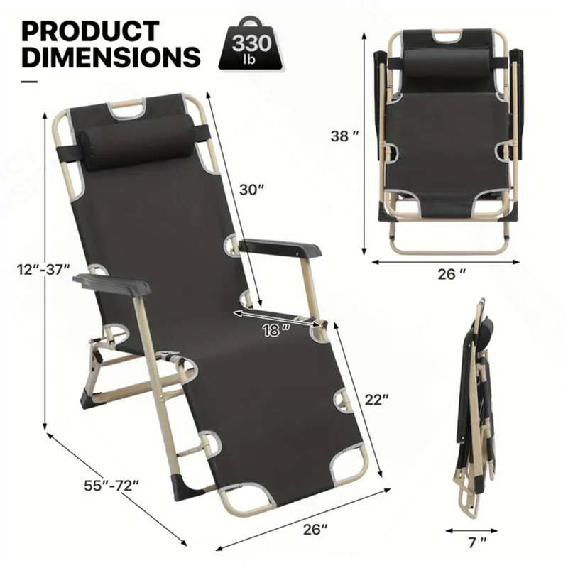 Deck Chair Black