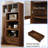Kitchen Pantry Cabinet With Multi-functional Pull-out Tiered Storage Shelves