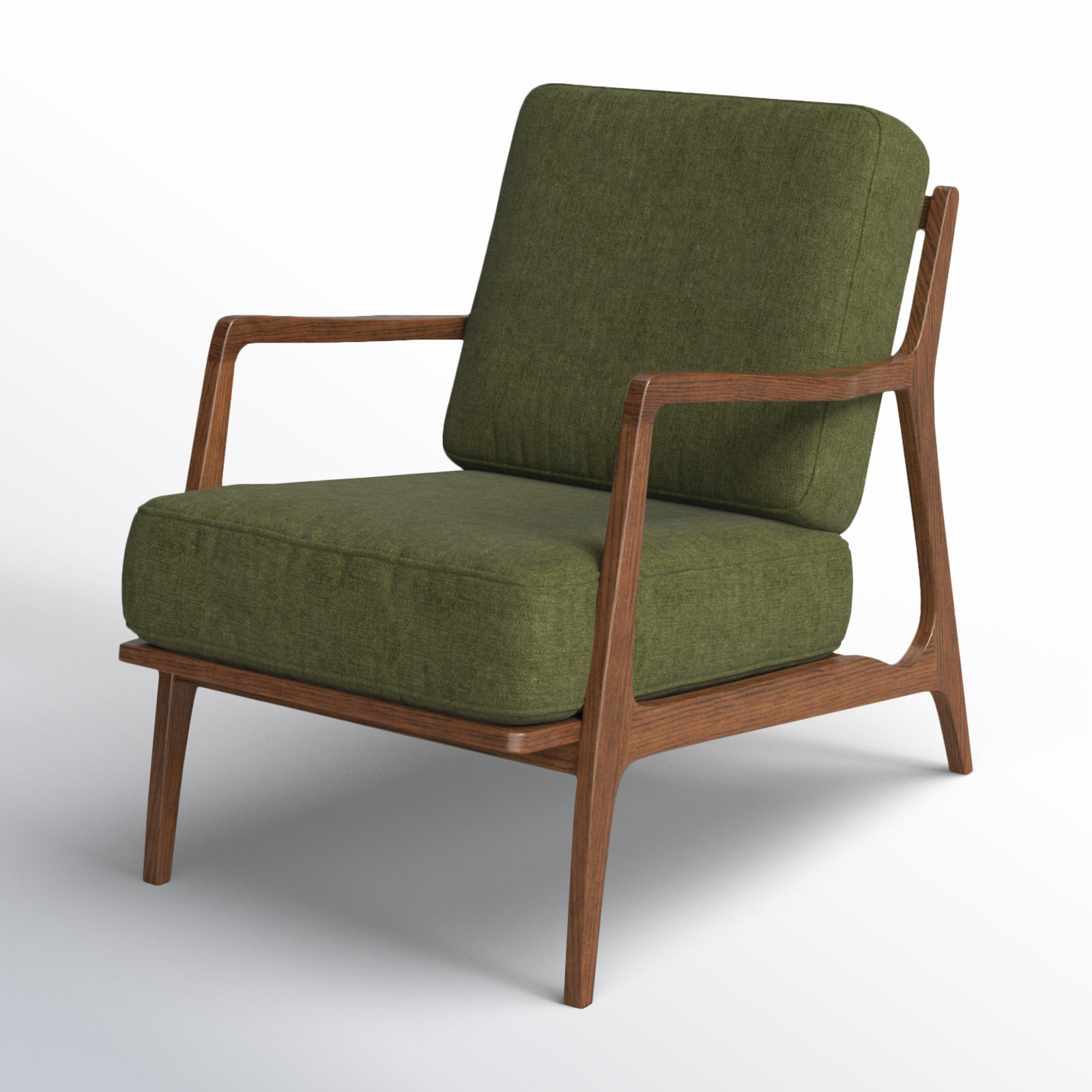 Poly & Bark Verity Armchair, Distressed Green