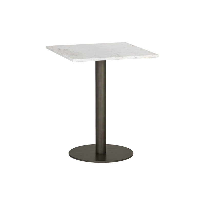 Square Marble Dining Table, 30”H x 24”L x 24”W