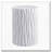 Modern White Outdoor Side Table with Wavy Fluted Design