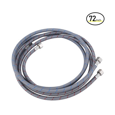 ARCORA Faucet Hose Connects Kitchen Bathroom Sink To Water Supply, Cupc Faucet Supply Lines 3/8" X 3/8" Female Compression Thread 1 Pair