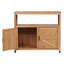 Buffet d'extérieur en bois avec fonction de rangement, aspect lattes pour un style classique, sapin massif de haute qualité, touche d'armoire de 42,06 po de profondeur,