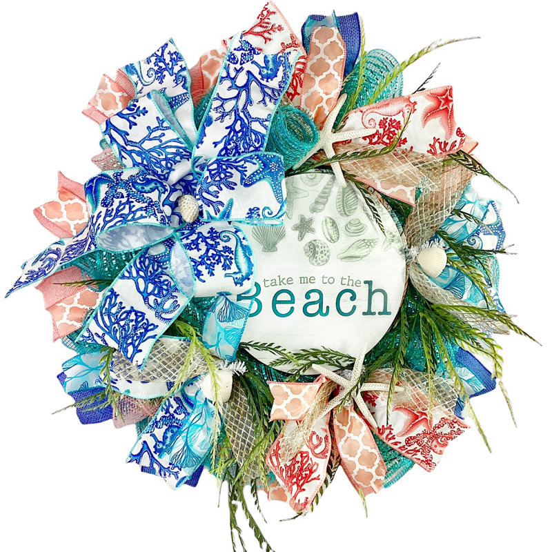 Couronne en maille 18 po Take Me to The Beach
