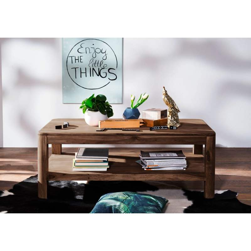Toronto Solid Wood Four Leg Coffee Table with Storage