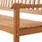 Aney 60" Wide Solid Wood Two Seat Bench With Pop Up Table