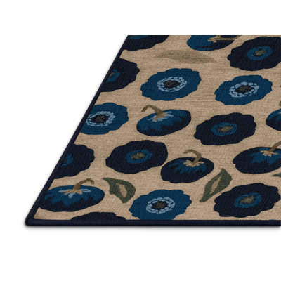 Washable Blueberry Highbush Fruits Area Rug