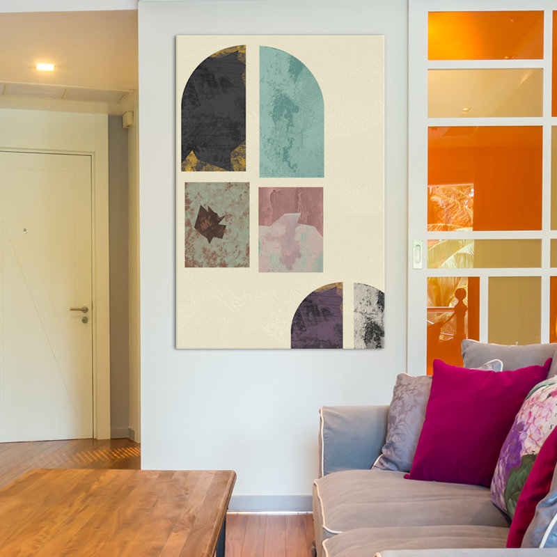 « old window », impression sur toile tendue, H 18 po x l 12 po x P 1,5 po, Pas de tapis, Toile tendue