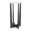  Table d'appoint en marbre blanc - table d'appoint en laiton H 24 po