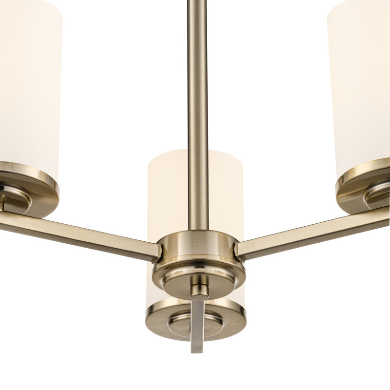 Verlana 19" 3-Light Chandelier - Modern Gold, Brushed Gold
