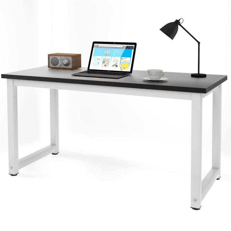 Nichole Steel Writing Desk, Black/White
