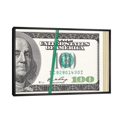 Folded Hundreds - Print on Canvas